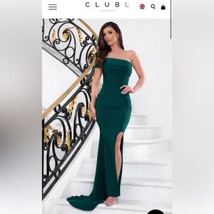 CLUB L LONDON - green dress - never worn ! Size small